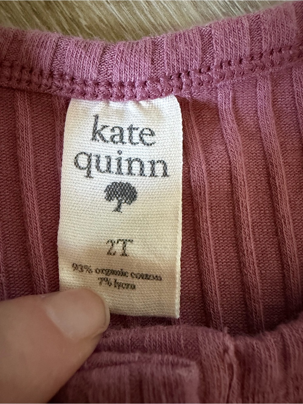 Kate Quinn Dusty Rose Ribbed Button-Front Dress - Picture 2 of 3